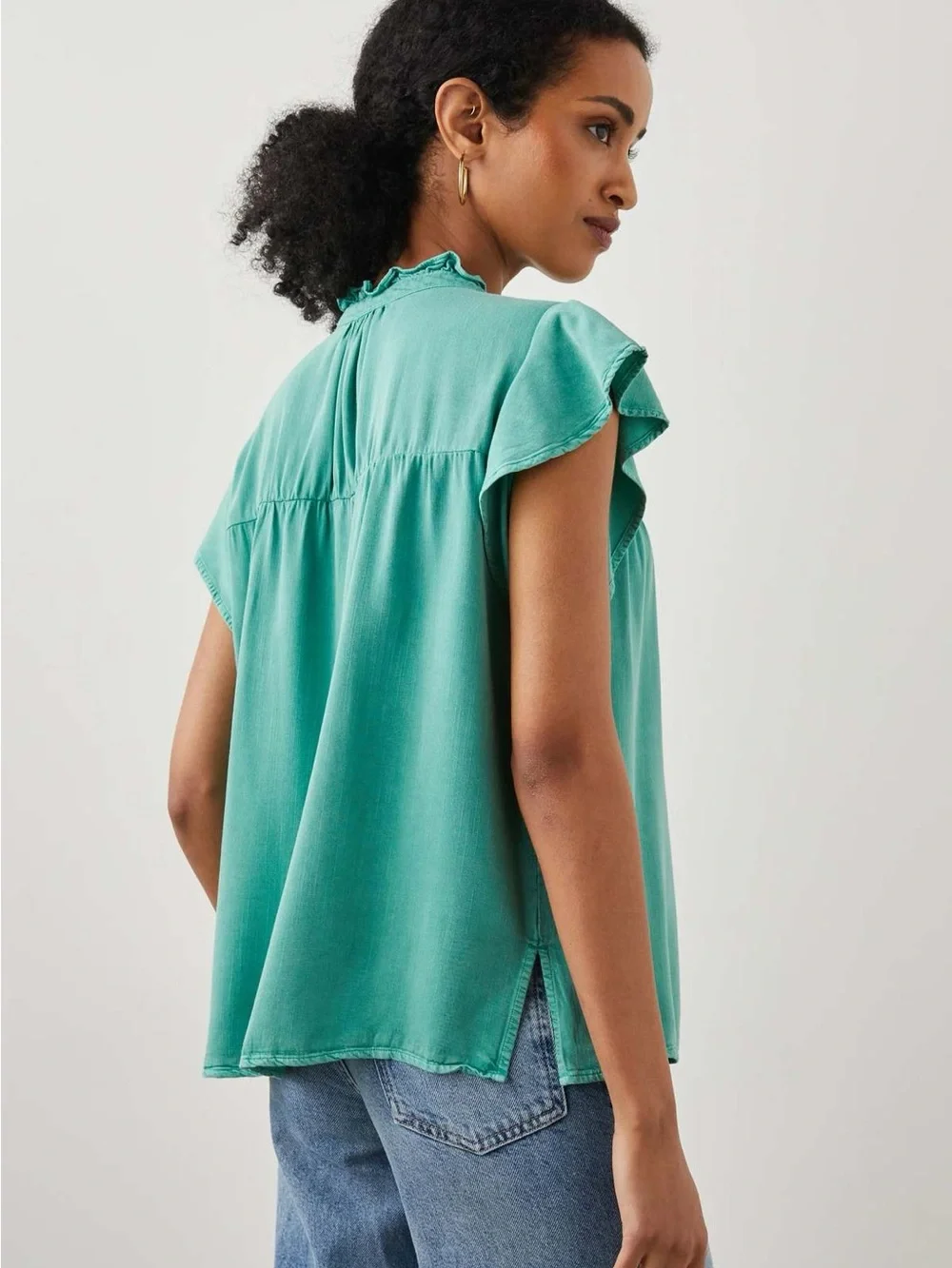 Rails Ruthie Blouse Basil - Picture 2 of 6